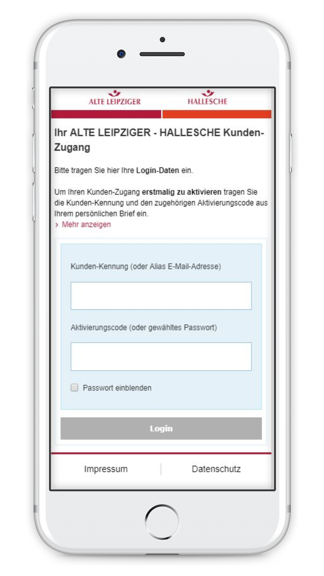 Kundenportal Fin4u Alte Leipziger